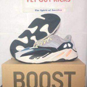 Authentic Adidas Yeezy Boost 700 WaveRunner 2018 B75571 Grey Black White Green